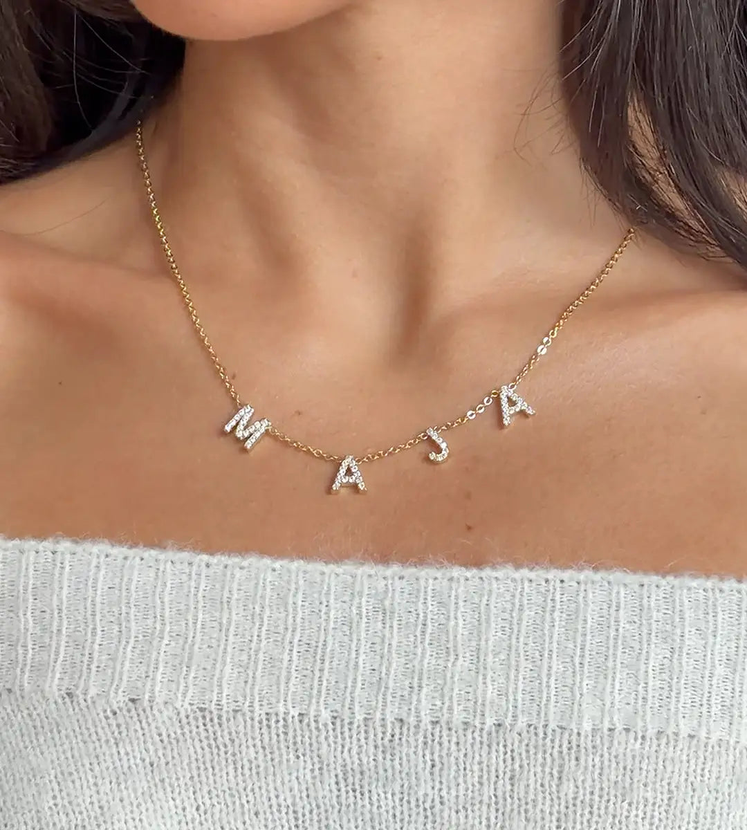 Kristall halsband