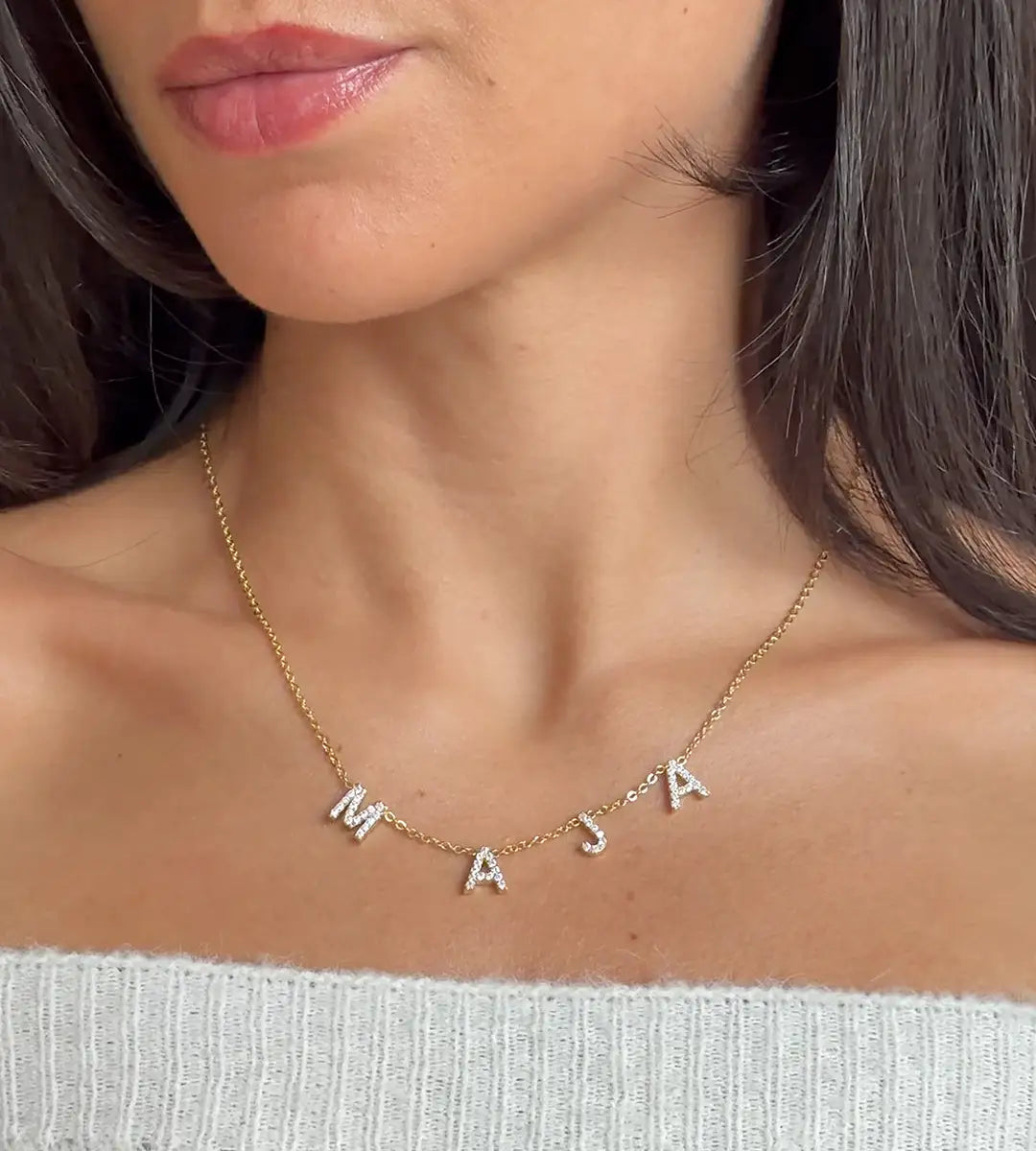 Kristall halsband